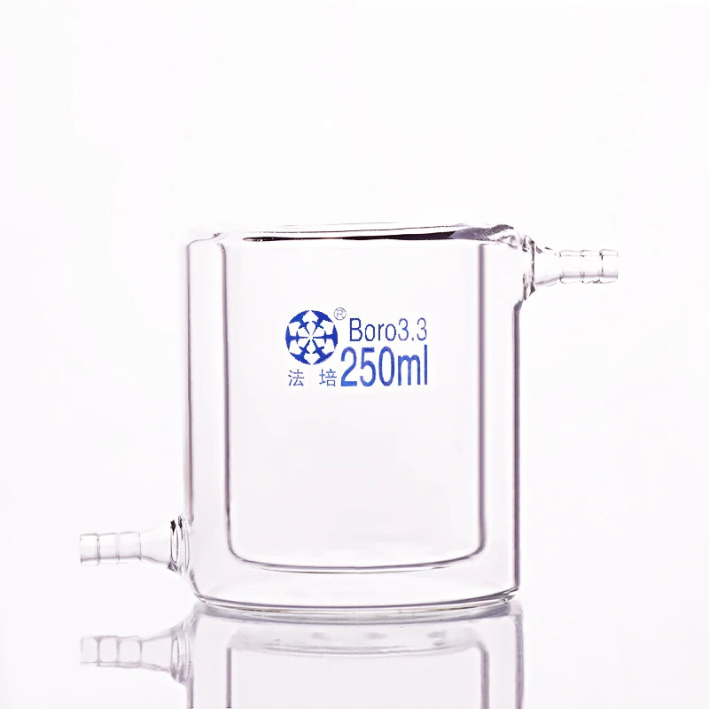 

FAPE Double-deck beaker, Capacity 250ml, Double-layer cold trap, Photocatalytic reaction bottle, Borosilicate glass