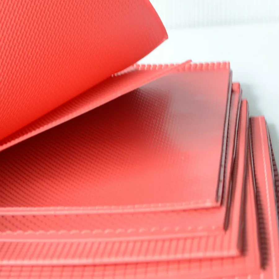 Feuille de document rouge en PVC pour architecture, modèle, kits de construction, jouet, disposition de train Ho, 20x30cm, lot de 10 pièces