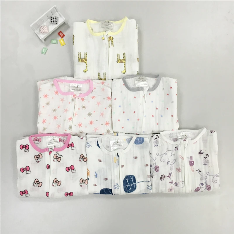 Fino Musselina Bebê Sacos De Dormir, Aden Anais, Cama De Verão, Sacos De Bebê, Sleepsacks, 100% Algodão, 12-18Months
