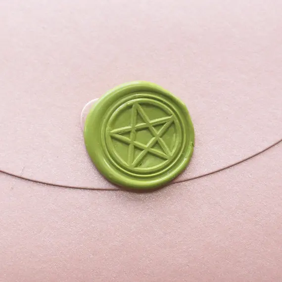 Pentacle stamp Wax Seal Stamp/Five-pointed star seals/ wedding invitation seal/ birthday gift/Star stamping -WS169