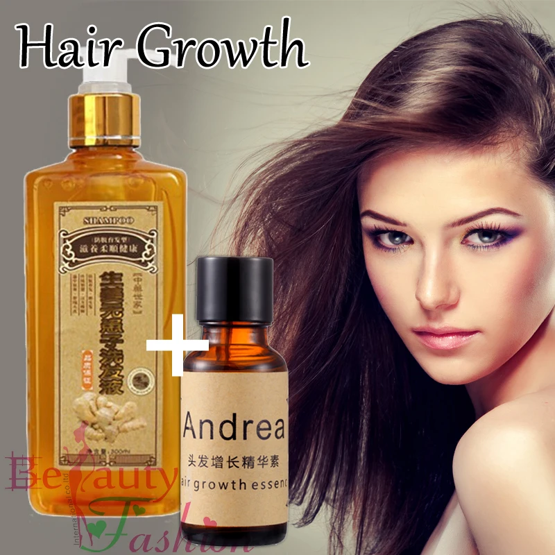 

Ginger Professional Hair Regrowth Shampoo And Conditioner 300ml Natural Shampoo for Hair growth Fast Thicker Hair Loss Product