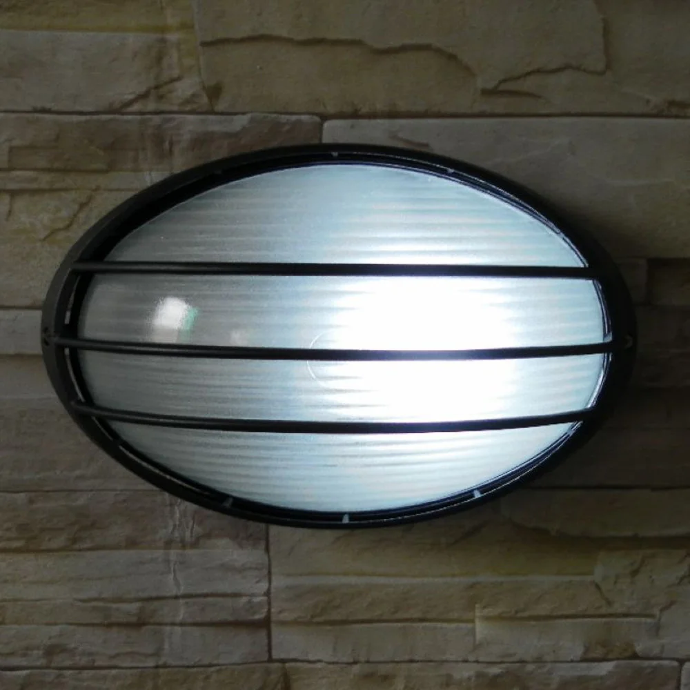 Oval Aluminum Outdoor Wall Lamp Waterproof moisture-proof lamp Contracted Aluminum Porch Wall light