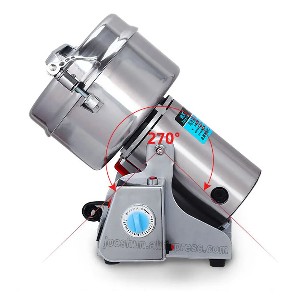 Swing Type Large-scale 2Kg Stainless Steel Grains Food Mill Major Grinding Machine Spice, Chinese Herb Grinder Food Pulverizer