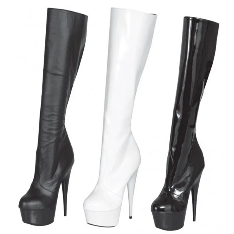 15 cm high boots sexy, dynamic women sexy shining nightclub shoes, wear high evening wear, dance shoes