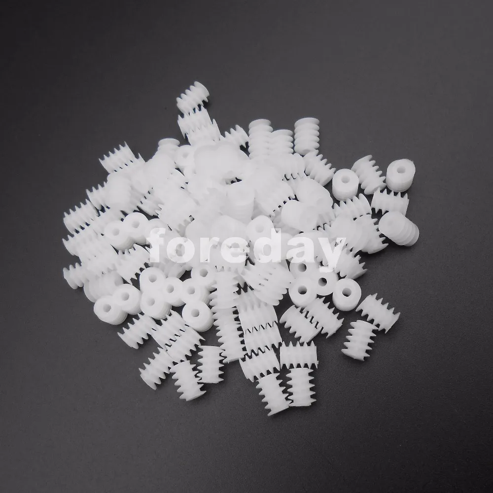 100PCS 6MMX8MM 0.5 Modulus Worm reduction gear 0.5M Aperture 2mm 1.95mm *FD620X100