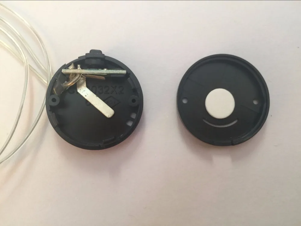 2 * CR2032 Coin Battery Botão Celular Caso Clip Holder Caixa De Armazenamento Com ON/OFF Interruptor Wire Leads Preto 10 PCS