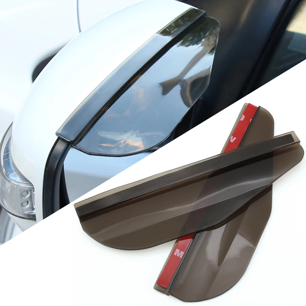 2PCS Car Styling Rearview mirror rain eyebrow for Citroen Picasso C1 C2 C3 C4 C4L C5 DS3 DS4 DS5 DS6 Elysee C-Quatre C-Triomphe