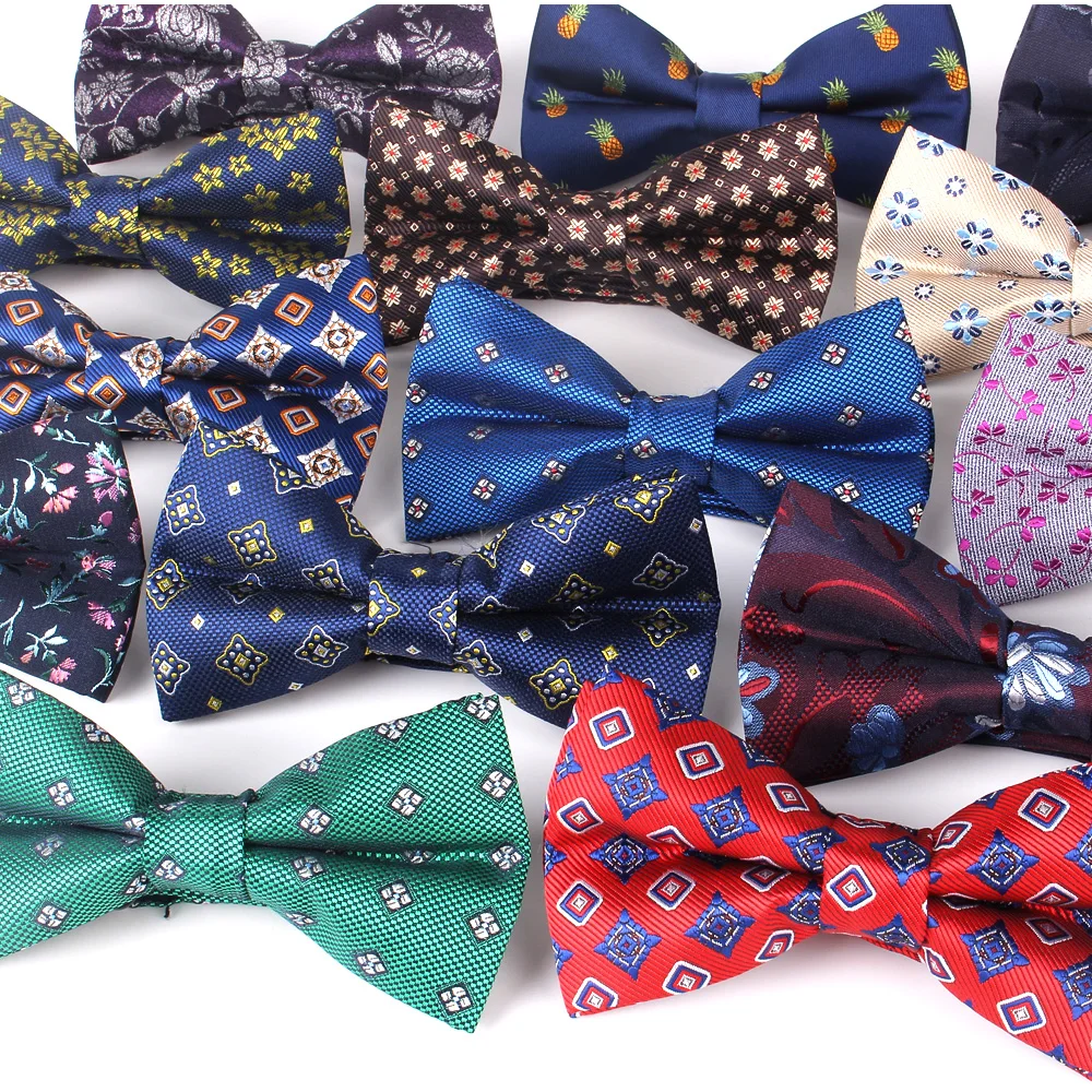 

Fashion Paisley Bow Tie For Men Women Classic Floral Bowtie For Party Wedding Bowknot Adult Mens Bowties Cravats Red Tie