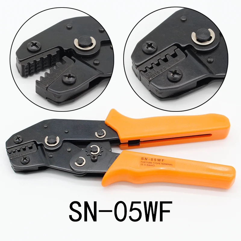 

SN-05WF SM plug terminal spring clamp terminals Crimping Tool Crimping pliers For D-SUB Terminals 0.5-6mm