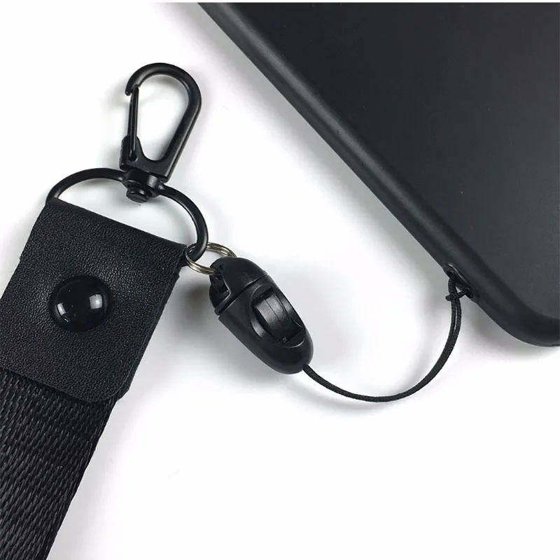 10pcs/lot Cell Phone Lanyard Cords Phone Strap Black Mobile Decoration Straps for Wrist Key Bag USB Flash Disk Mp3 Mp4