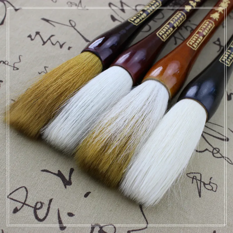 Chinese Calligraphy Brush Pen Weasel Hair Hopper-shaped Festival Couplets Writing Brush Purple Rabbit Hair Painting Brush Pen