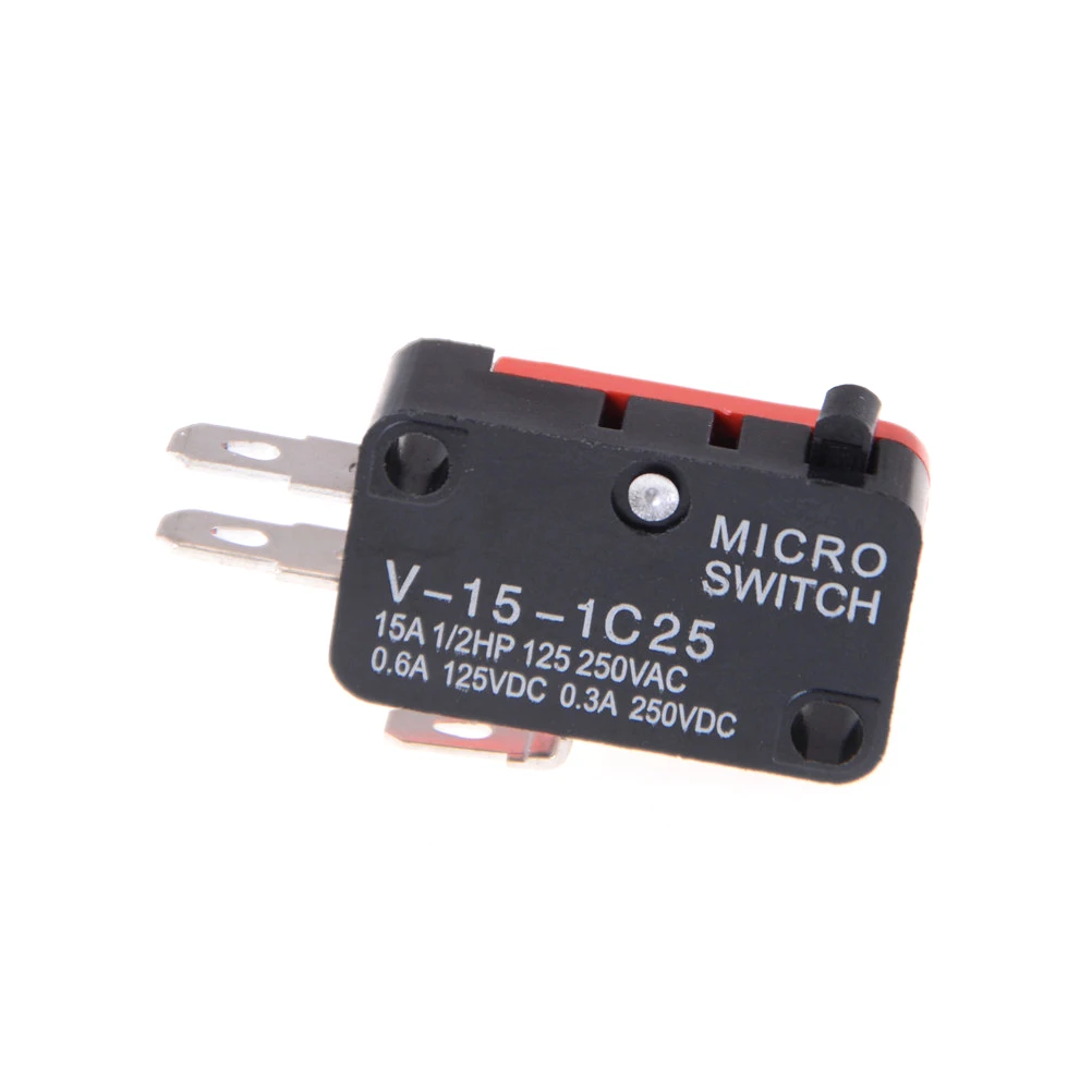 5pcs/lot 250V 16A Microwave Oven Door Arcade Cherry Push Button V-15-1C25 SPDT 1 NO 1 NC Micro Switch