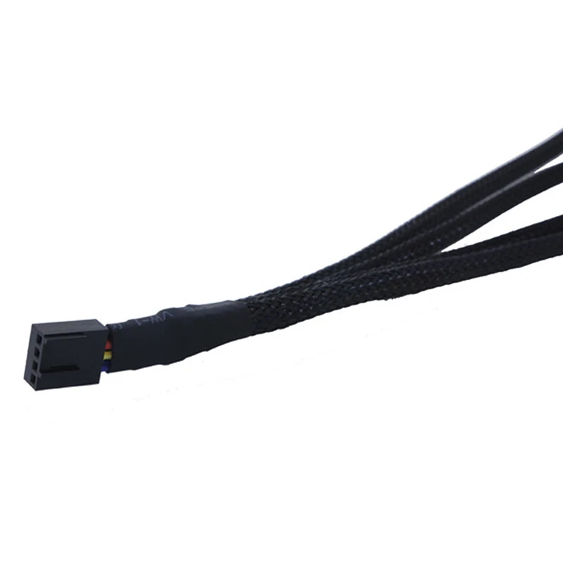 High Quality 4 Pin Pwm Fan Cable 1 To 2/3/4 Ways Splitter Black Sleeved 27cm Extension Cable Connector 4Pin PWM Extension Cables