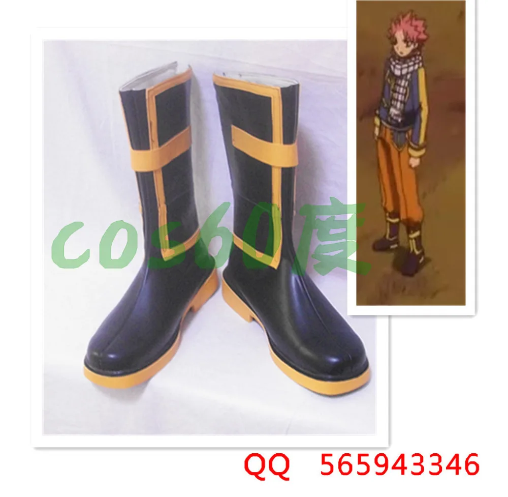 Fairy Tail Natsu Dragneel Halloween Cosplay Shoes S008