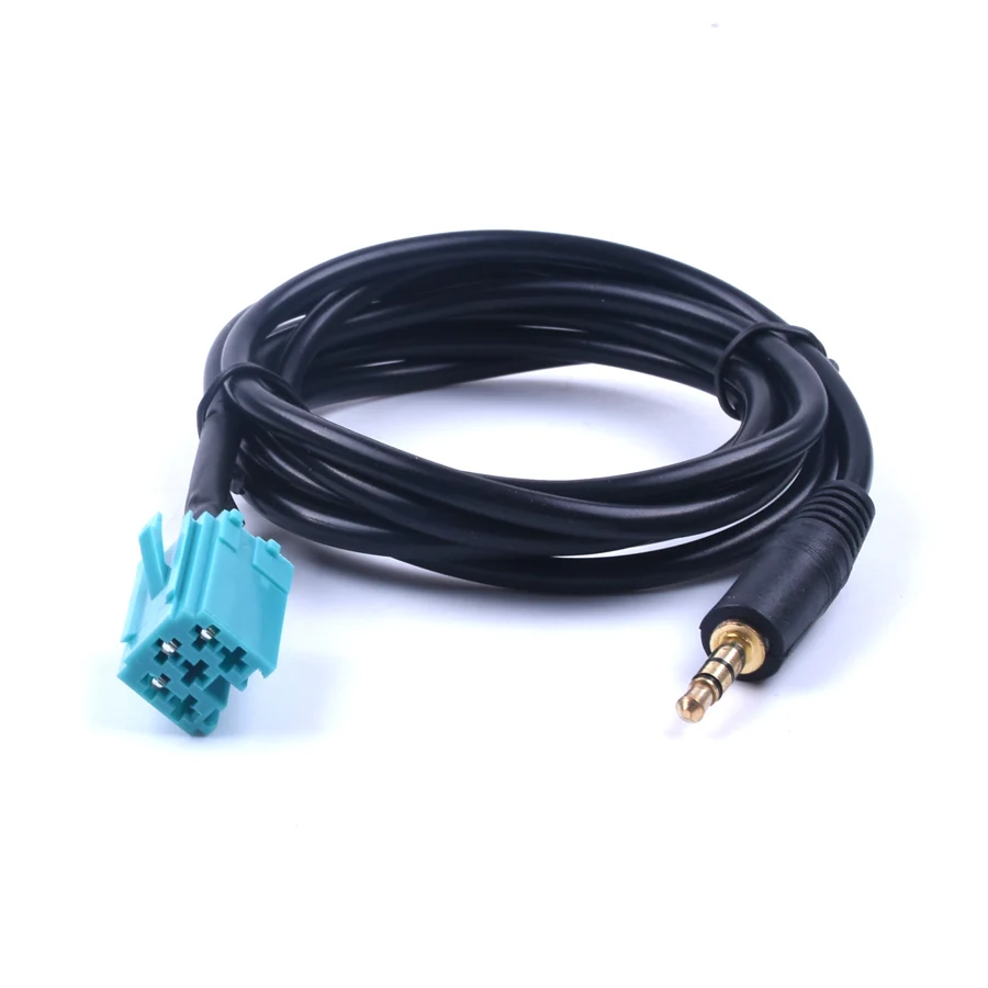 Cable de entrada de línea de Audio estéreo para coche, CD auxiliar de 3,5mm, para Renault Clio Megane 2005, 2006, 2007, 2008, 2009, 2010, 2011