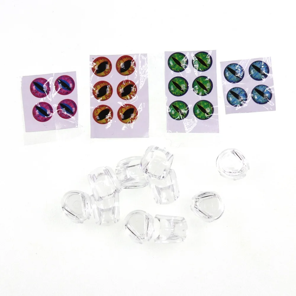 10/20PCS Fly Tying Fish Mask / 3D Eyes Suspend Streamer Reptile Dragon Eyes Pike Bass Trout Saltwater Fly Tying Material