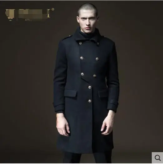 

Long woollen woolen overcoat for warm body for fashionable men in autumn and winter. S-6XL!!