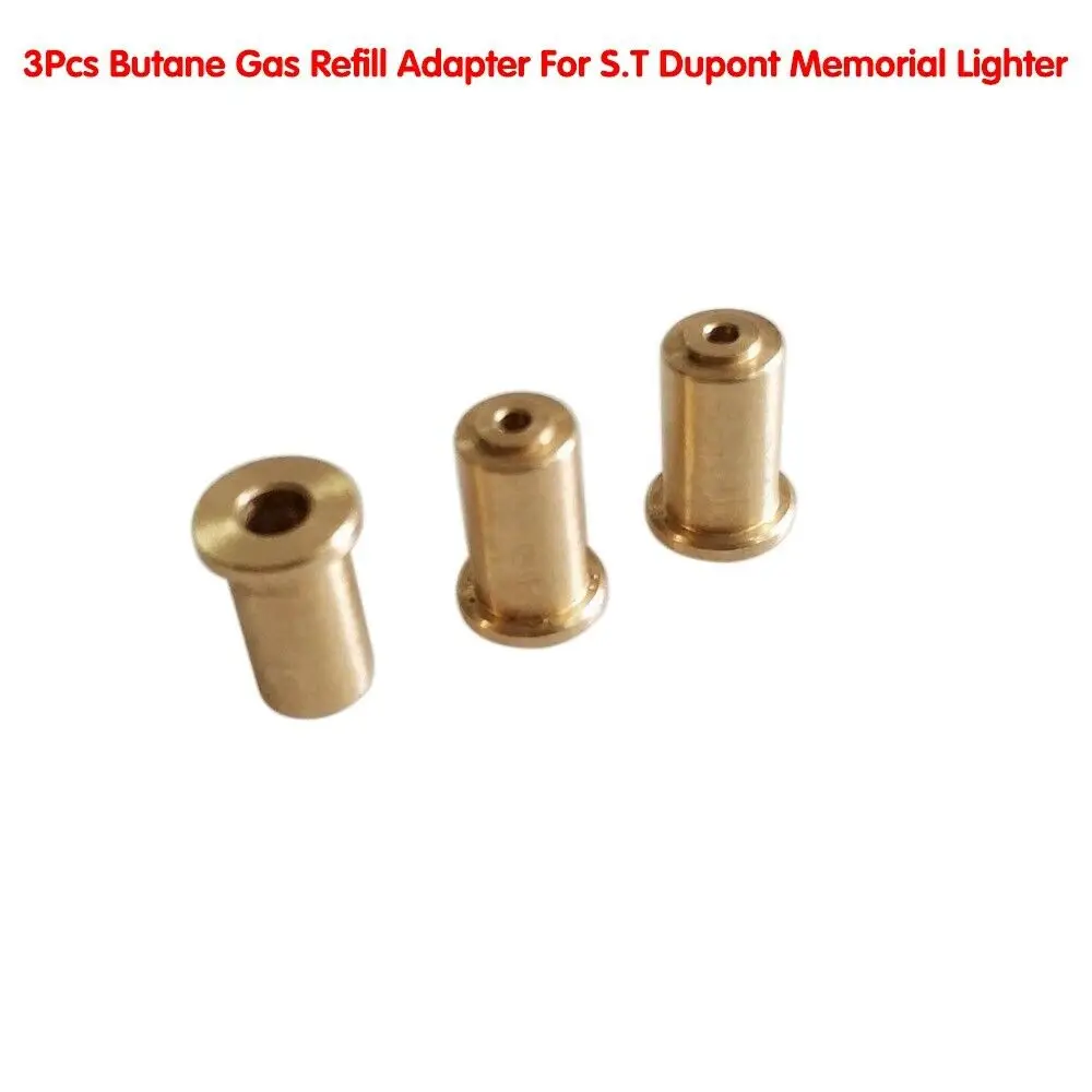 3Pcs Brass Gas Refill Adapter For S.T Dupont Memorial Lighter DIY Repair Kit Easy To Install Durable HG9062X3