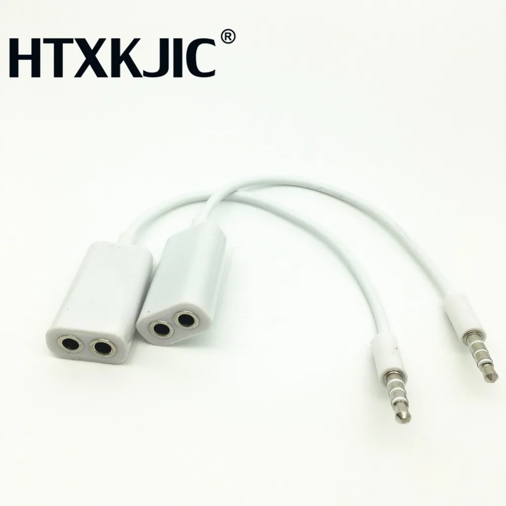 1 Male to 2 Female 3.5 Jack Aux Audio Cable Headphone Splitter for Apple iPhone 4 5 5s 6 6S 7 plus iPad iPod laptop MP3 speaker