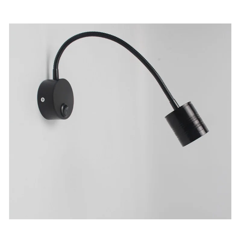 3W 5W LED Hoses Wall Lamp Flexible Home Hotel Bedside Reading Wall Light Modern Fashion Book Lights Aluminum LED Bulbs110V 220V image 3
