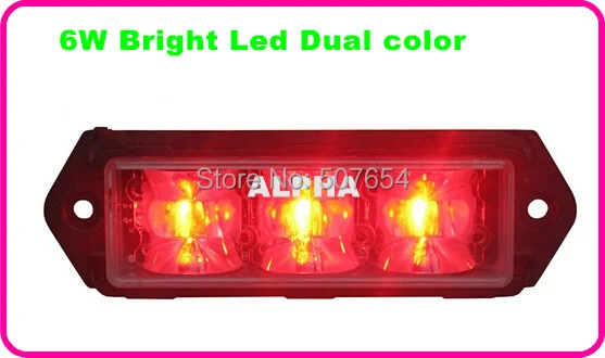 Bright 6Leds*3W Car Strobe Warning light,police strobe light,fire Truck Emergency lights,17flash mode,waterproof