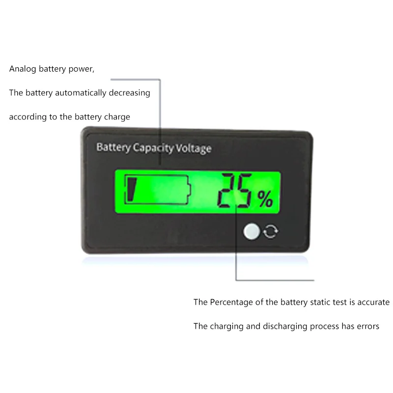 12V24V36V48V lithium battery lead-acid battery power display board