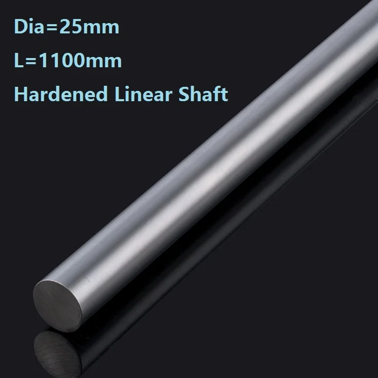 

4pcs/lot Dia 25mm shaft 1100mm long Chromed plated linear shaft hardened shaft rod bar rail guide for 3d printer cnc parts