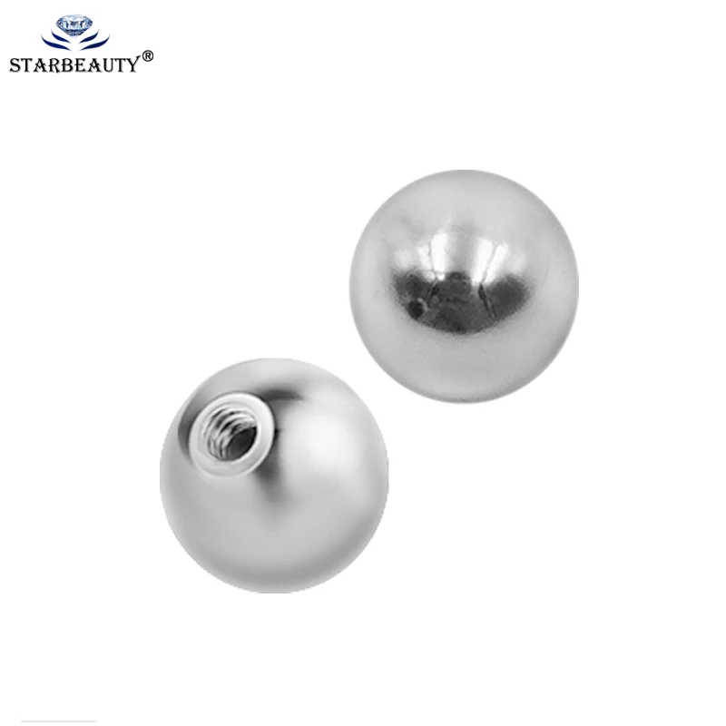 5pcs 2 3 4 5 6 8mm Stainless Steel Screw Piercing Ball Body Jewelry Piercing Parts 14/16G Lip Eyebrow Tongue Belly Navel Ring