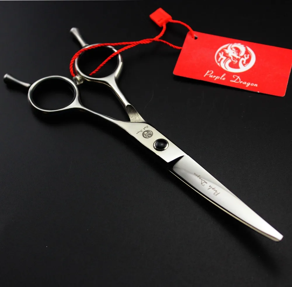 

549# 6.0'' Brand Purple Dragon TOP GRADE Hairdressing Scissors JP 440C Home & Salon Barber's Curve Cutting Scissors Hair Shears