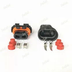 2 Pin DJ9006 9006 Headlight HID Wire Connector Female Square Light Lamp Plug For Auto Car