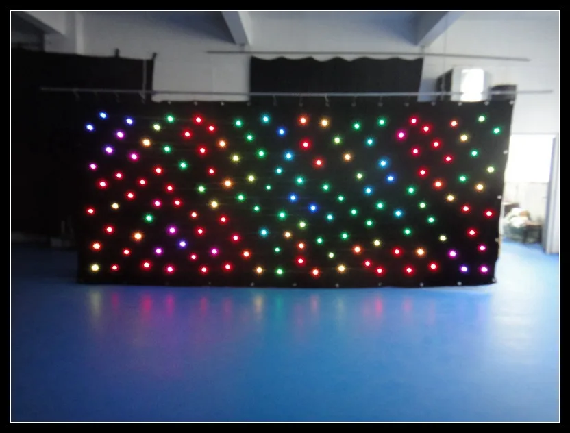 

Free shipping low price more led lamp 4x2m White led star curtain