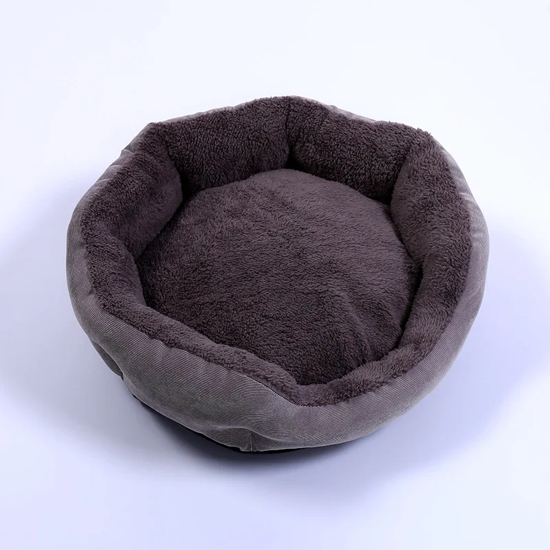 6 Colors Round Soft Warm Dog House Bed With Random color Pillow pet Nest Kennel For Cat Puppy Plus size Pets Products ZL364