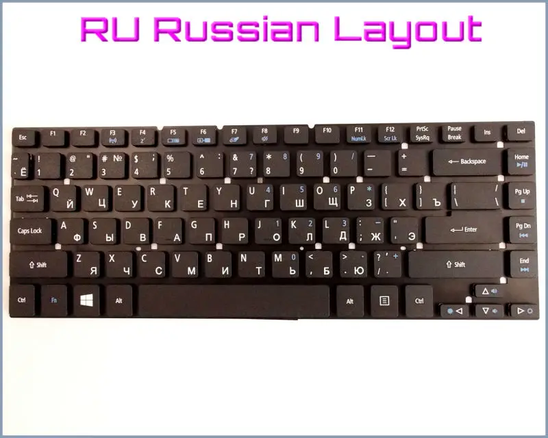 New Keyboard RU Russian Version for Acer Aspire 3830 3830G 3830T 3830TG 4830T 4830TG 4830 4830G 4755 4755G Laptop Black