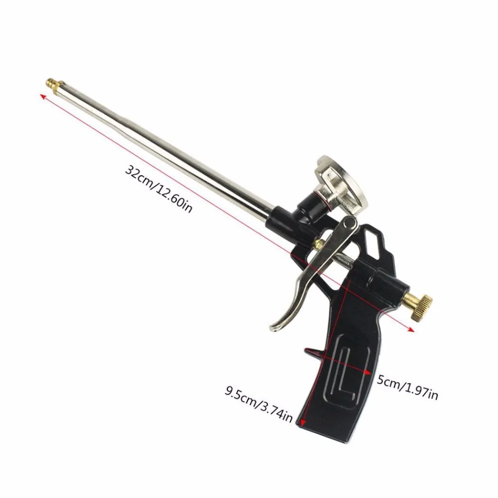 2pcs per order Foam Gun, Picowe Foaming Gun Pu Expanding Caulking Gun Metal Body Pro Heavy Duty PU Foam Gun