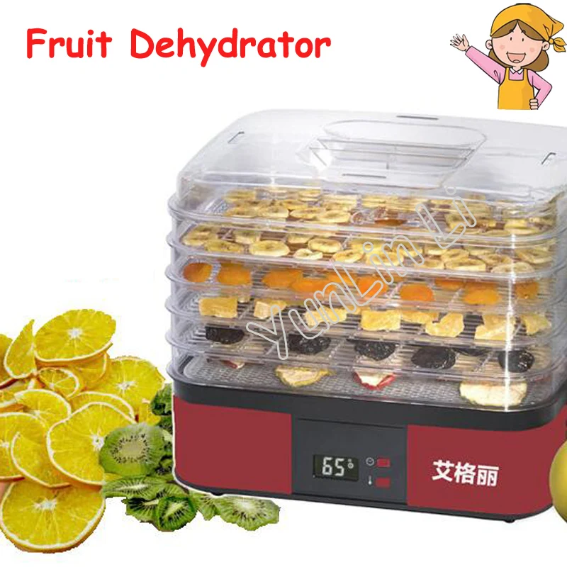 5-Layer Food Dryer Household Fruit/Vegetable Dehydrator 220V 250W Food Drying Machine