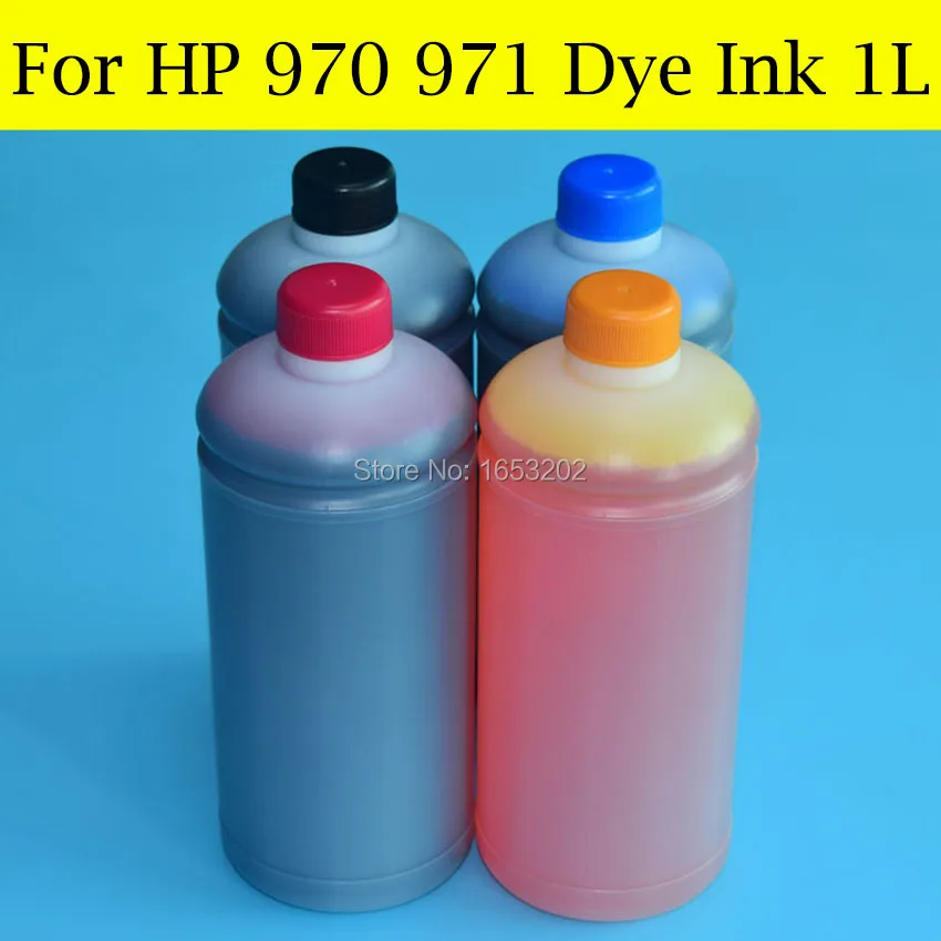 4 Color/Lot Dye Ink Refill Kit For HP 970 971 Ink Cartrige For HP Officejet Pro X451dn X451dw X476dn X551dn X576dw Printer