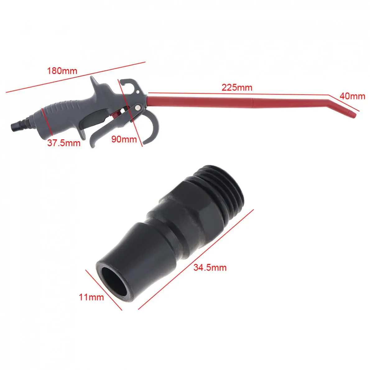 Longue durée de vie TL-AD-12A Pistolet à poussière de soufflage pneumatique de buse en acier en plastique de type luxe