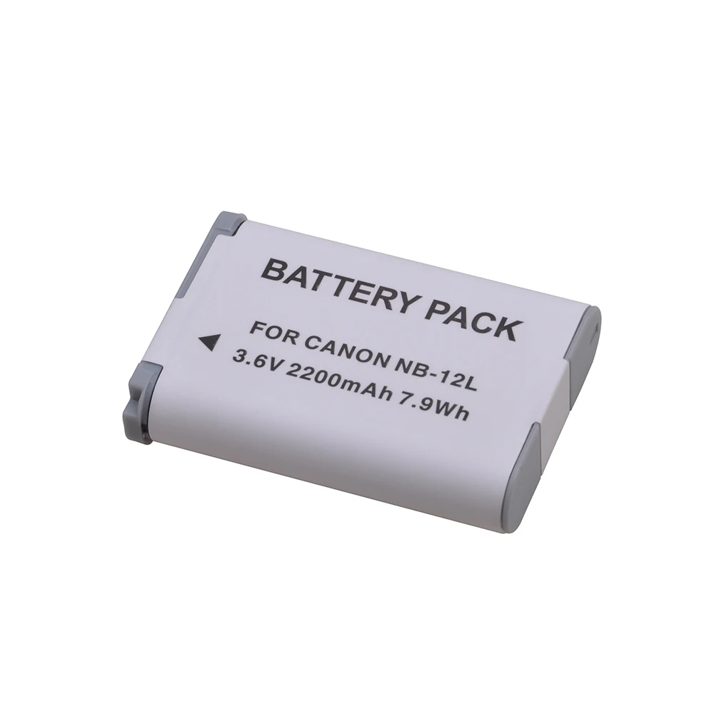 2pcs NB-12L NB 12L NB12L Battery for Canon PowerShot G1 X Mark II G1X Mark 2, FOR PowerShot N100, N100 2200mAh Battery