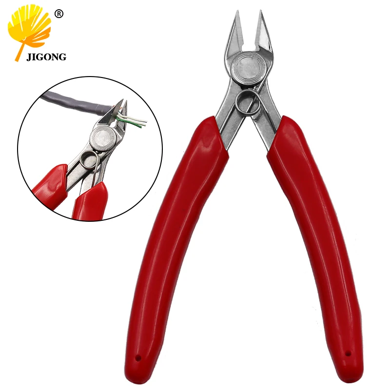 Cortadores de Cabo de Fio Elétrico Corte Side Snips Alicates Flush Ferramentas Manuais Nipper Km037
