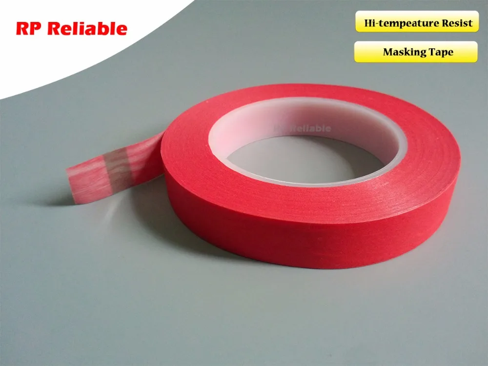 1x 50mm*33M *0.25mm PET Mix Paper Adhesive Shielding Tape for PCB Sodlering Wave /Static /Automobile Coating Masking, No residue