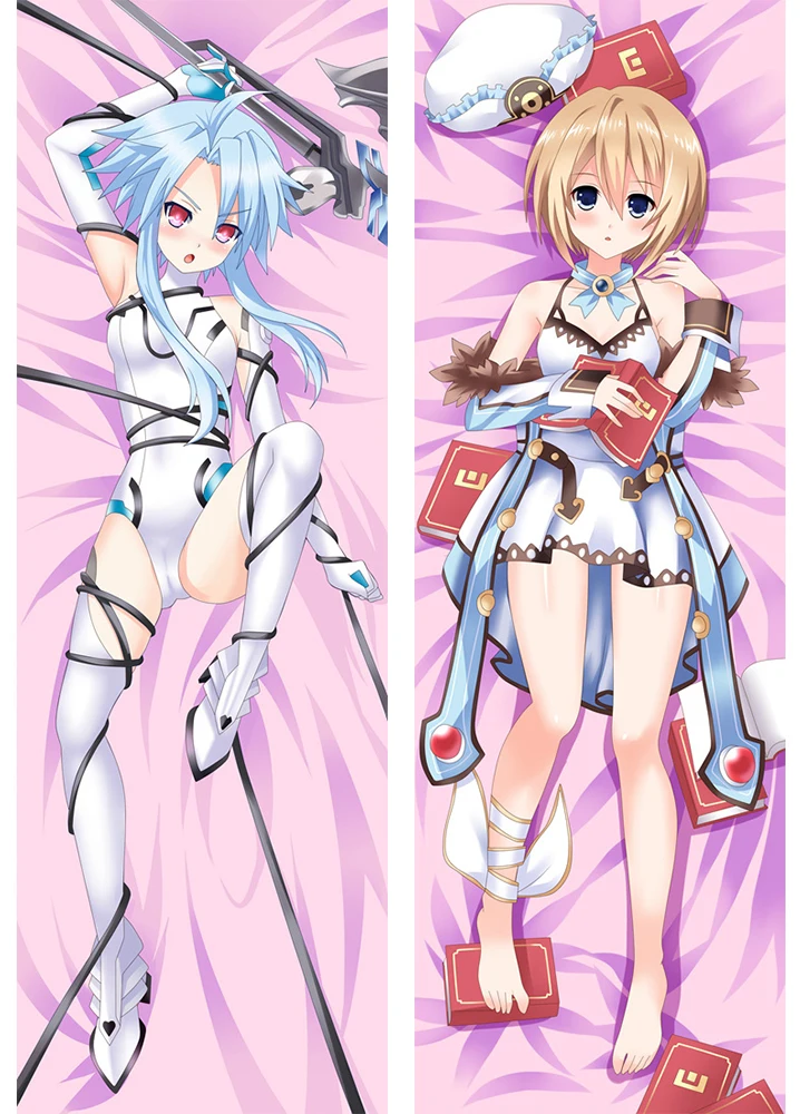 Anime Hyperdimension Neptunia characters sexy girl Blanc White Heart otaku Dakimakura throw pillow cover Hugging Body pillowcase