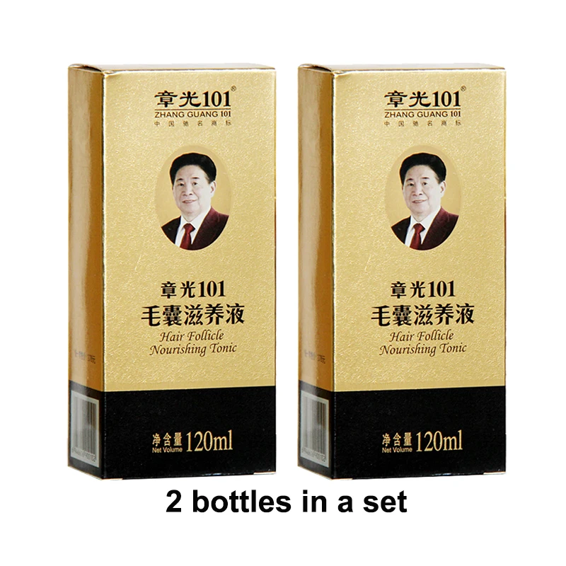 Zhangguang 101 Hair follicle nourishing tonic 2 pieces 2x120ml Hair Regain Tonic Hair Treatment Regrowth 101 hair 100% original