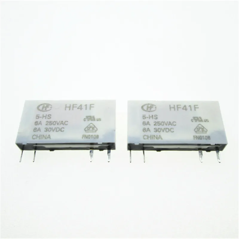 

HOT NEW 5V relay HF41F 5-HS HF41F-5-HS HF41F-5VDC-HS 5VDC DC5V 5V 6A 250VAC DIP4