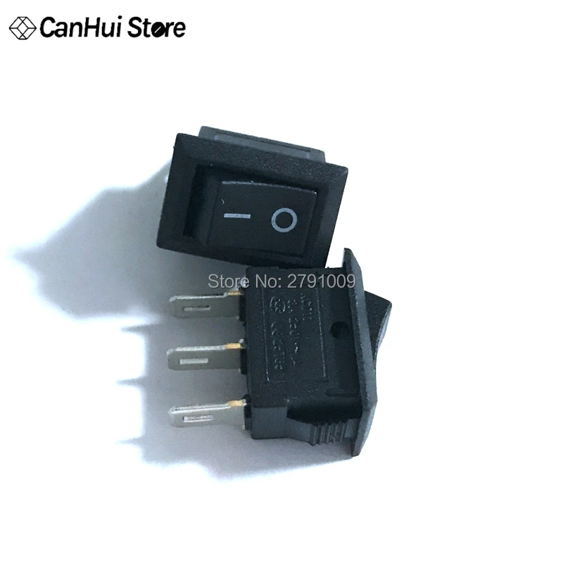 10pcs/lot 10*15mm SPST 3PIN ON/OFF G123 Boat Rocker Switch 3A/250V Car Dash Dashboard Truck RV ATV Home