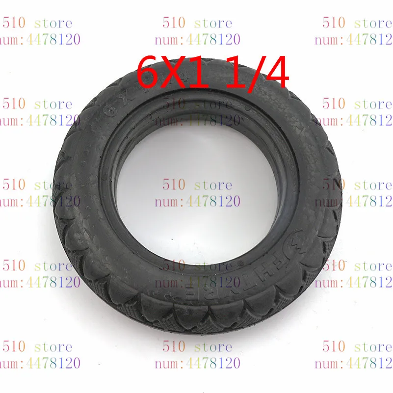 

6x1 1/4 tyre upgrade version 150MM 6 inch electric scooter solid tire 6X1 1/4 fits many gas electric scooters tire