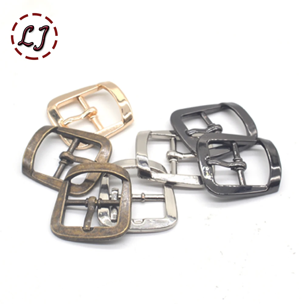 High quality 10pcs/lot 20mm gold silver bronze black Square alloy metal shoes bags Belt Buckles DIY sew accessory