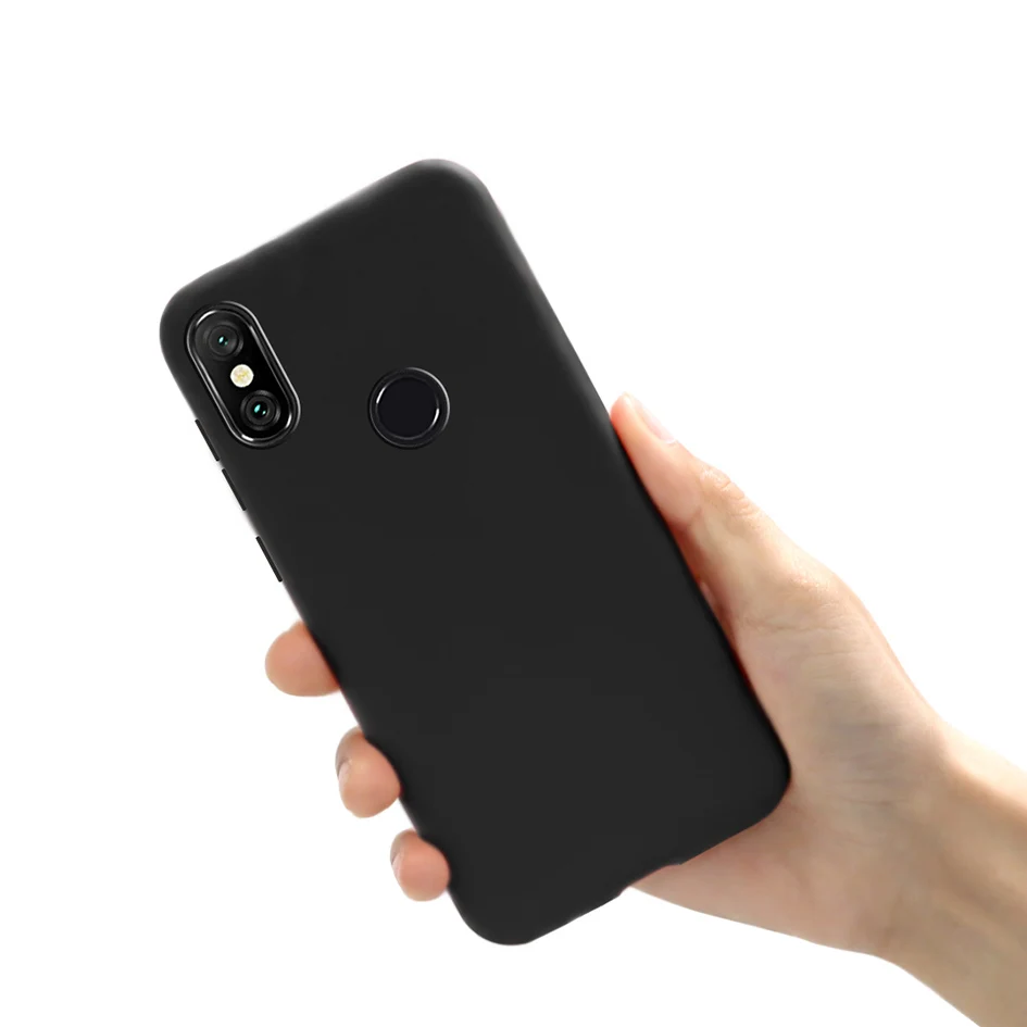 Unique Case For Xiaomi Redmi Note 6 Pro Cover Matte Candy Solid Color Case For Xiaomi Redmi Note 6 Pro Note6 Silicone Soft Cases