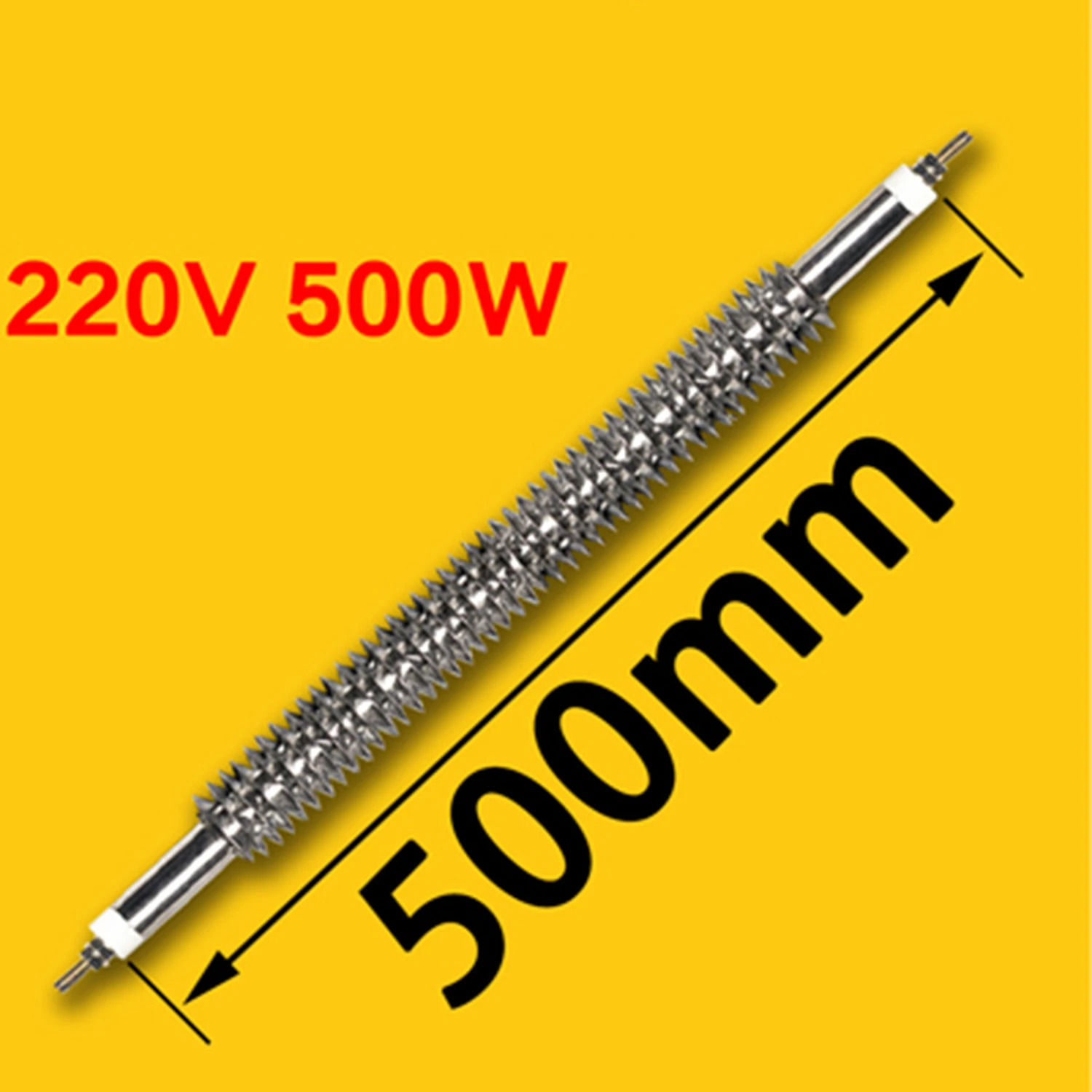 

500MM 220V 500W Air Dry Heating Fin Heating Tube Oven Electric Heating Tube Heating Rod tool part