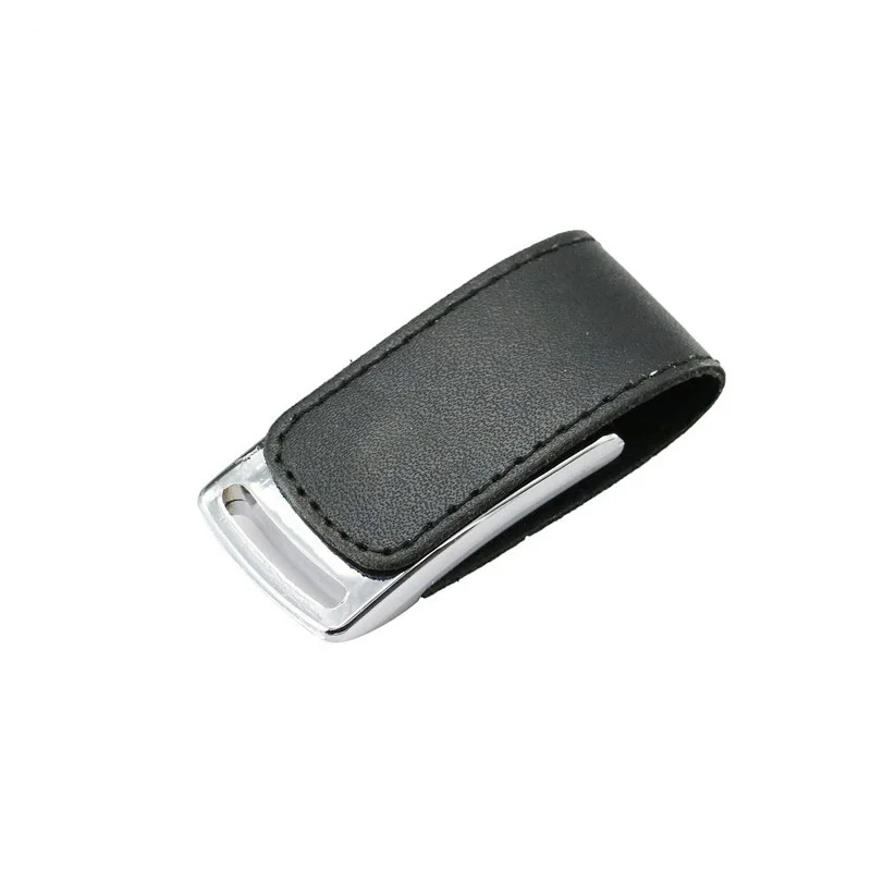 محرك فلاش USB 2.0 من جلد البولي يوريثان ، ذاكرة خارجية 4 جيجابايت ، 16 جيجابايت ، 32 جيجابايت ، 64 جيجابايت ، 128 جيجابايت ، محرك فلاش مع شعار مخصص