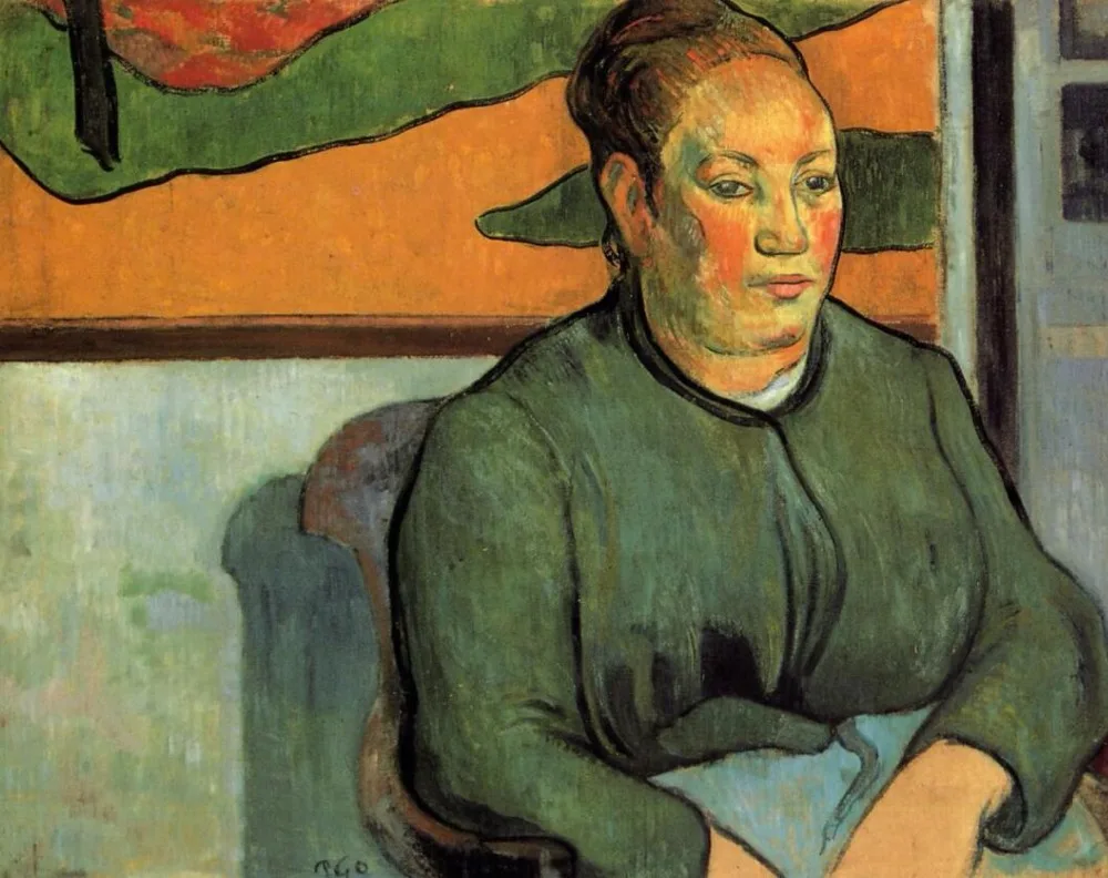 

High quality Oil painting Canvas Reproductions Madame Roulin (1888) by Paul Gauguin hand painted